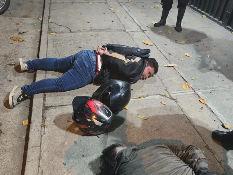 VIDEO. Así fueron capturados dos motoladrones en cuatro zonas de la capital