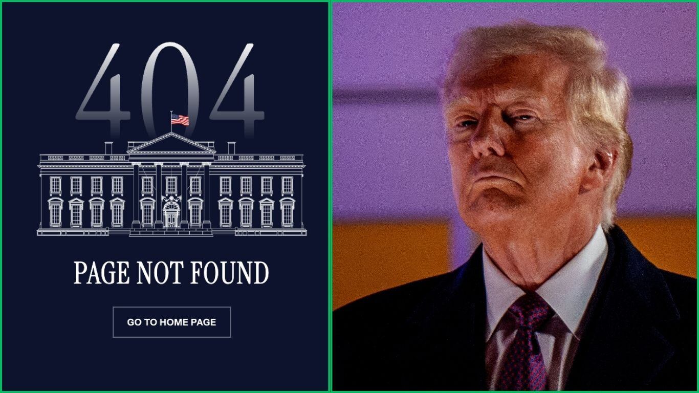 Donald Trump cierra el sitio web de la Casa Blanca en español