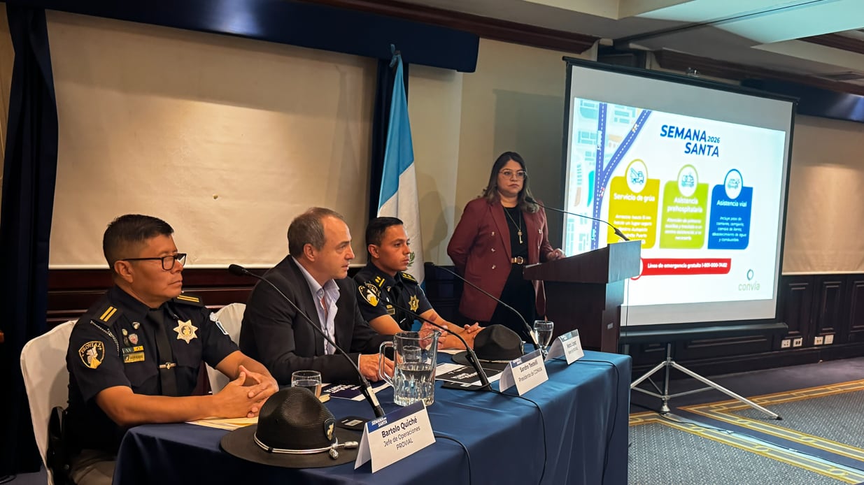 Convía presentó el plan de contingencia que regirá durante la Semana Santa en la Autopista Escuintla–Puerto Quetzal.