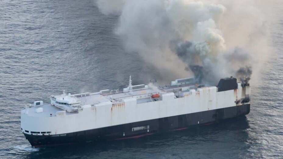 Transportaba 65 vehículos eléctricos y 681 híbridos, 350 toneladas de gas y 1,530 toneladas de azufre.