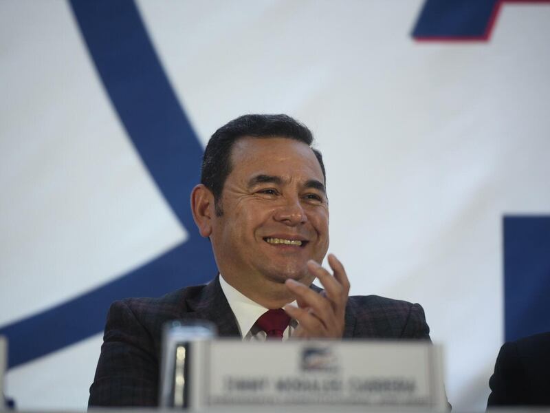 Jimmy Morales es protagonista de la asamblea del partido FCN-Nación