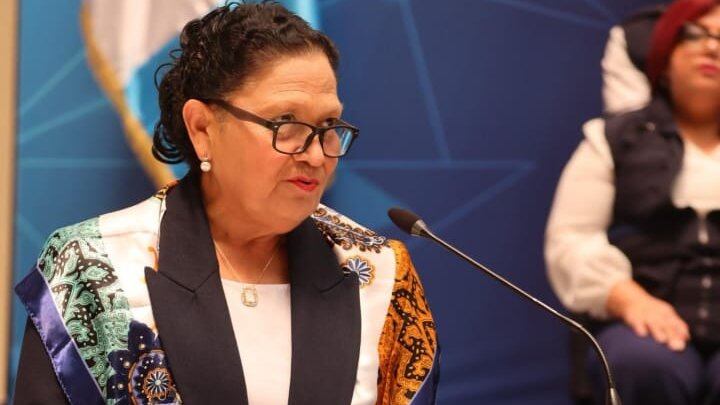 La fiscal general, María Consuelo Porras se pronunció horas antes de ser amparada por la CC. Foto MP