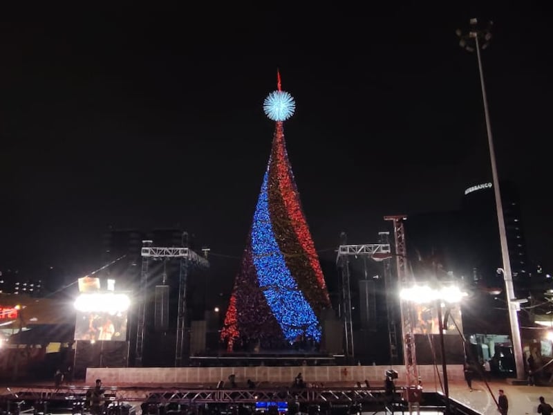 El Árbol Gallo brilló esta noche: así se vivió su histórico encendido número 40