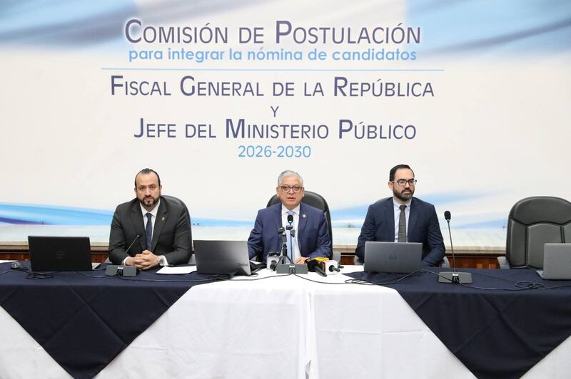 Comisión de Postulación para integrar la nómina de candidatos a Fiscal General para el período 2026-2030.
