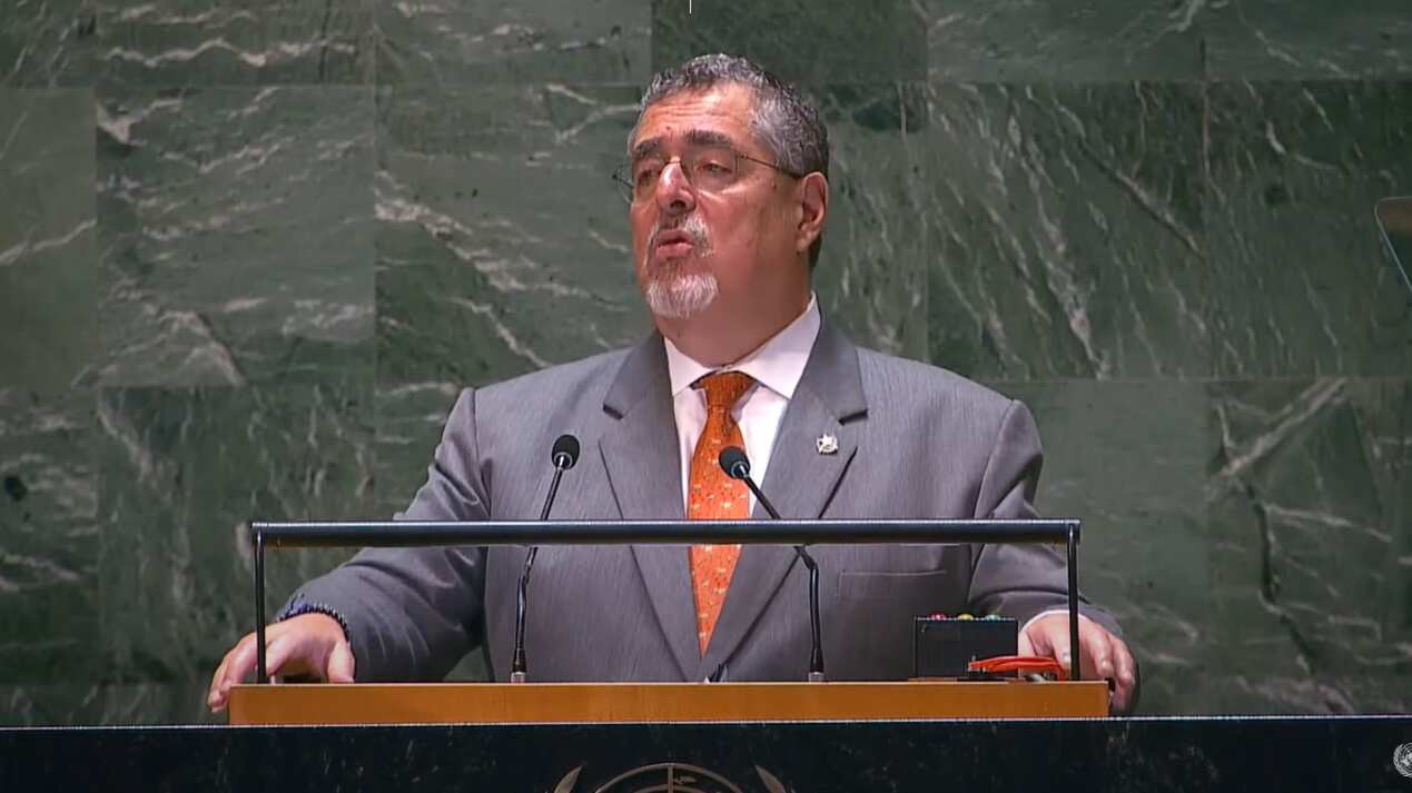 Bernardo Arévalo, presidente de Guatemala en la ONU.