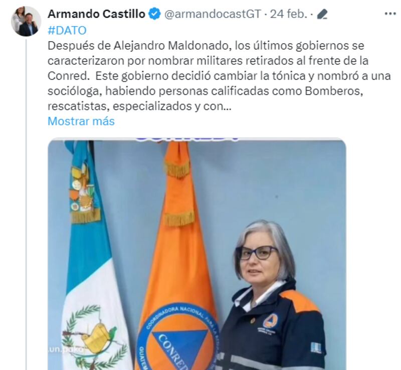 ExPresidenciable del partido VIVA.