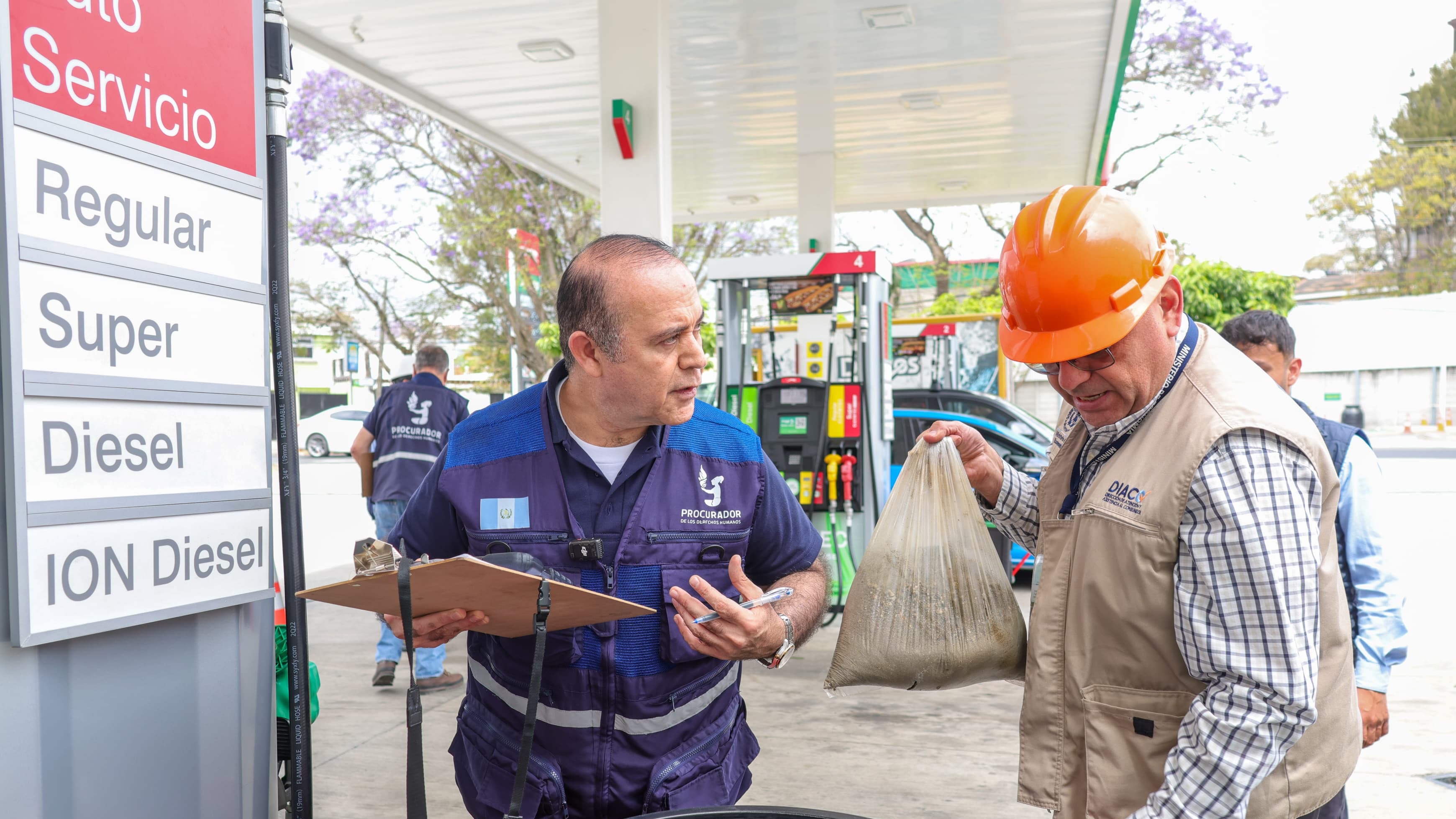El PDH verifica posibles irregularidades en precios de gasolina como parte del Plan Centinela.