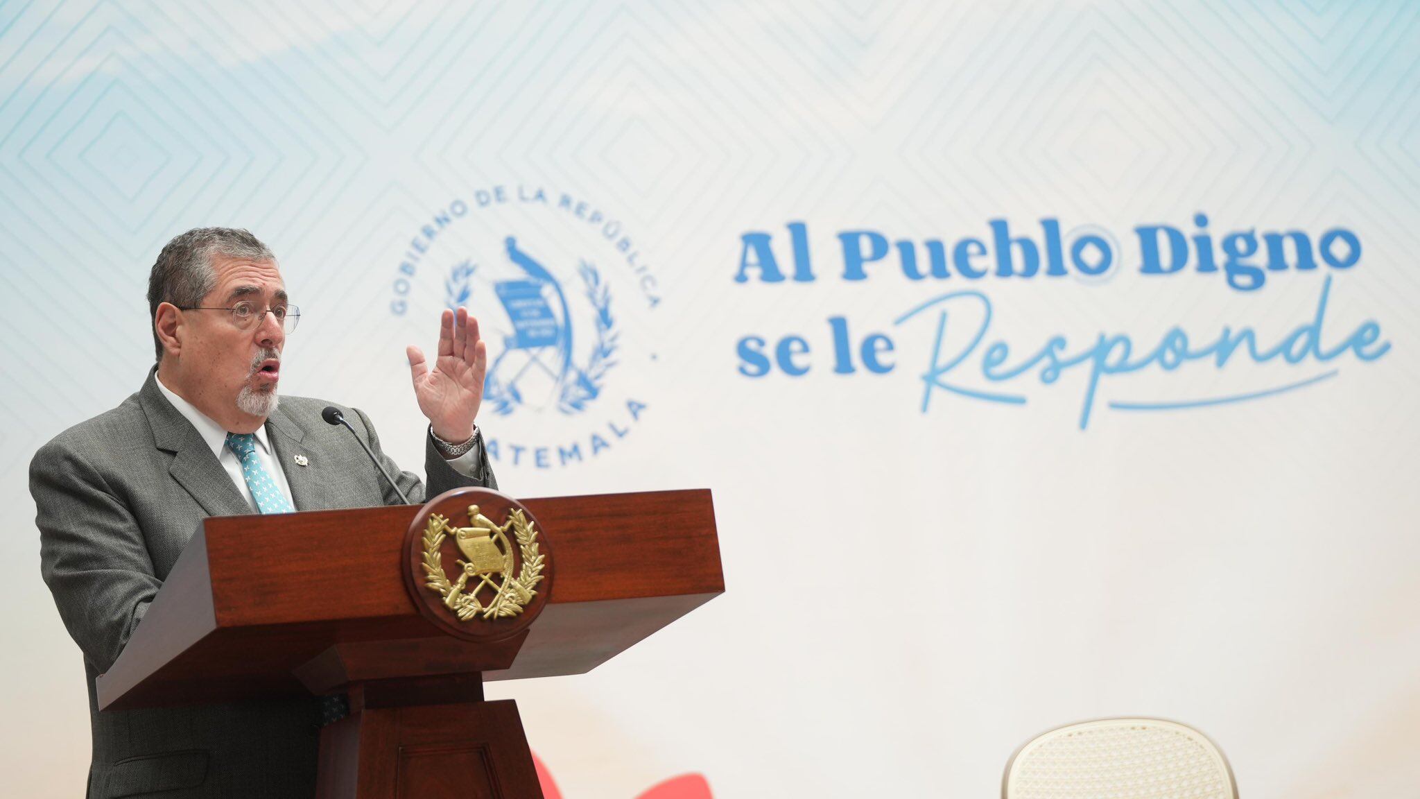 El presidente Bernardo Arévalo.