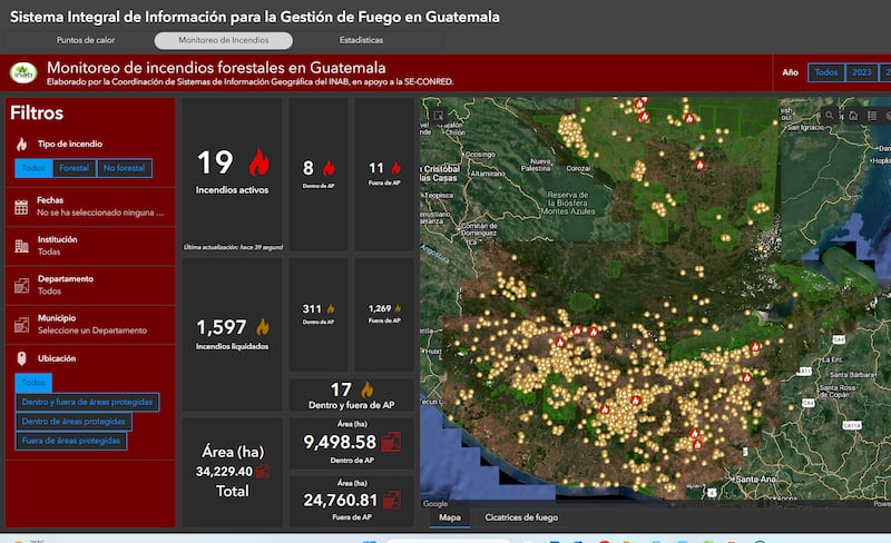 Incendios forestales.