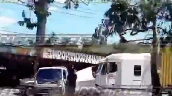 Incidente complica tránsito en ruta al Atlántico. Foto: RRSS