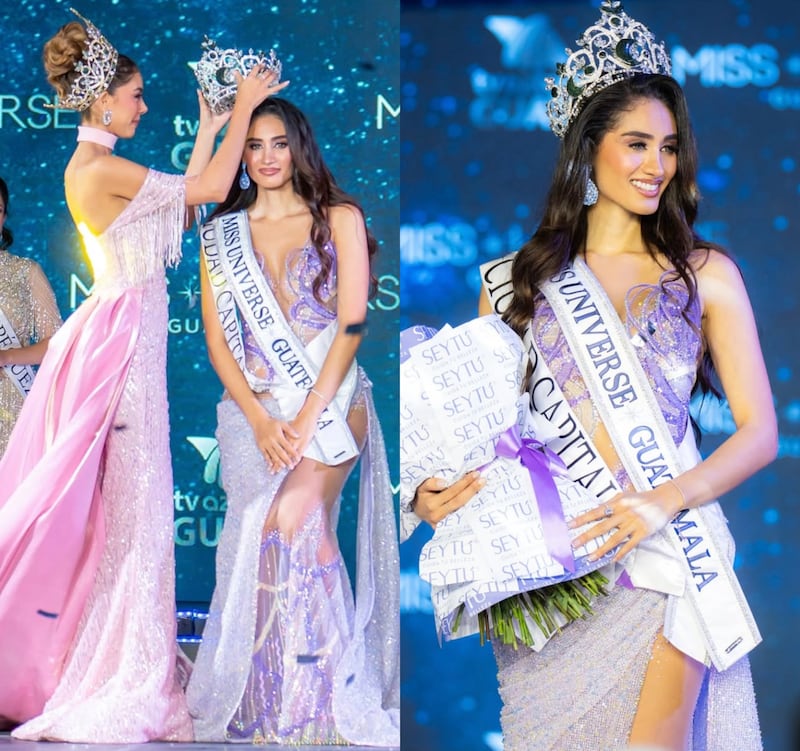 Raschel Alexandra Paz fue coronada por Ana Gabriela Villanueva.