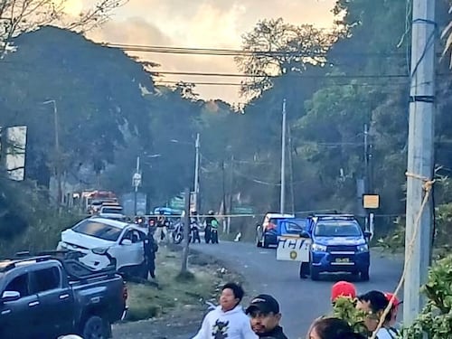 VIDEO. Balacera deja cinco heridos en ruta a San Juan Sacatepéquez