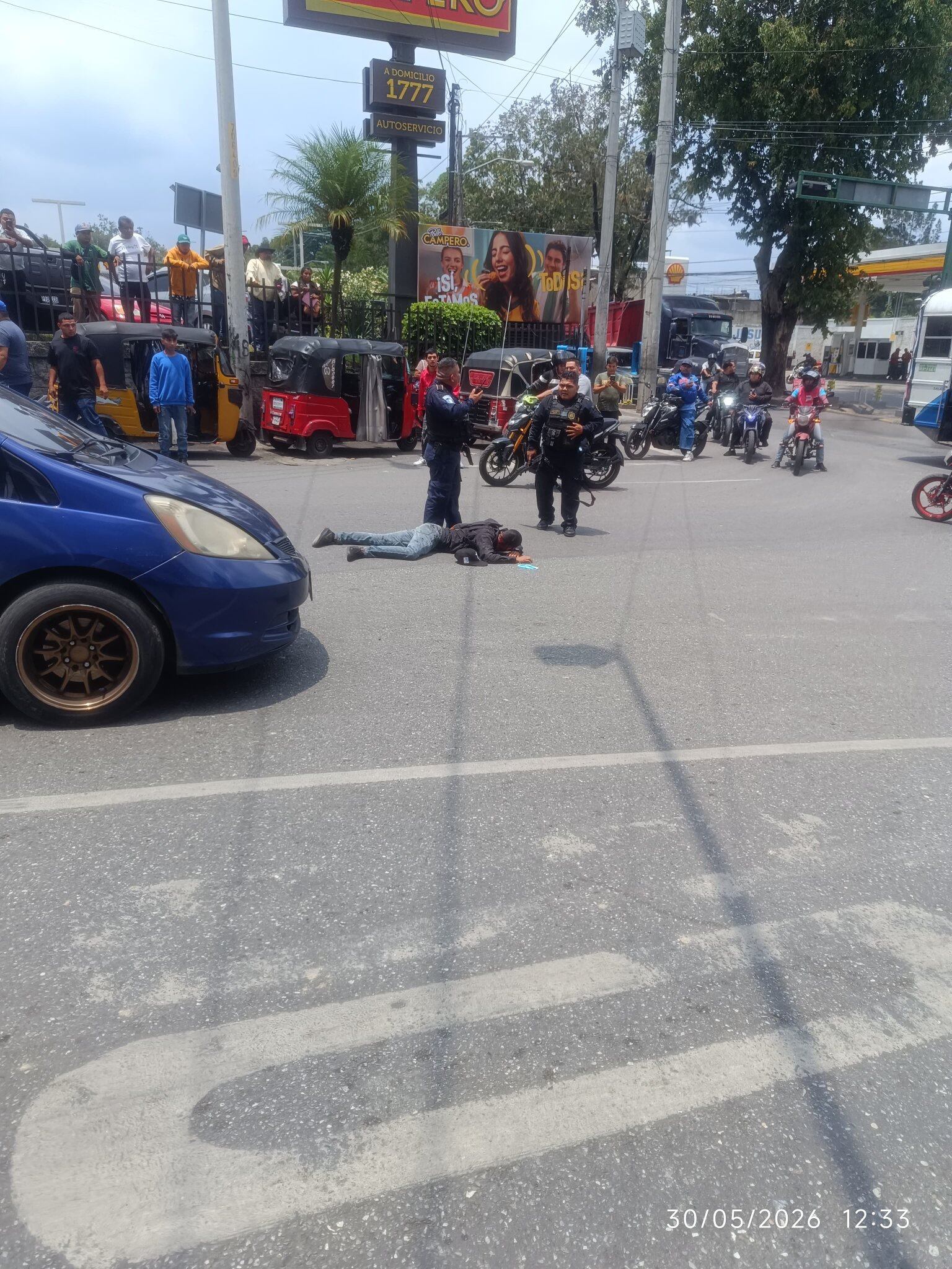 Violento ataque armado en zona 18: Un fallecido y un atacante capturado tras persecución