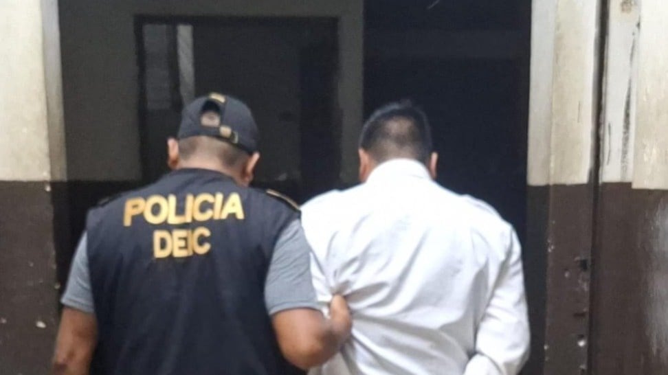 Capturado por abuso. Foto: PNC