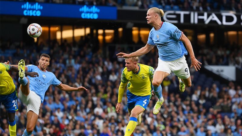 Haaland encabeza la goleada del Manchester City al Nottingham