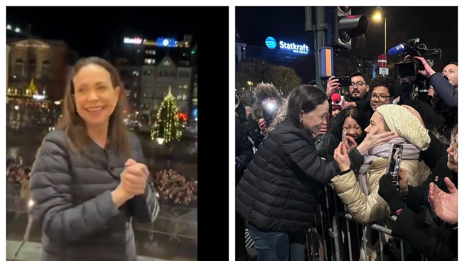 María Corina Machado reaparece en Oslo tras haber ganado el Nobel de la Paz