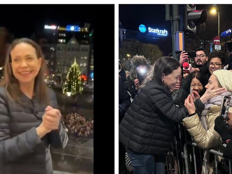 María Corina Machado reaparece en Oslo tras ganar el Premio Nobel de la Paz