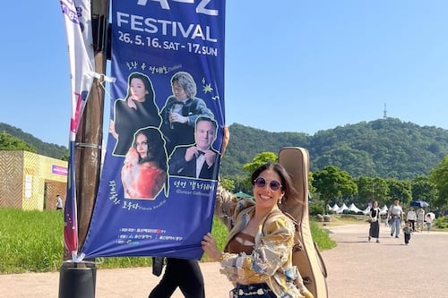 “Soñé, trabajé y acá estoy”, Fabiola Roudha visita Corea para debutar en show