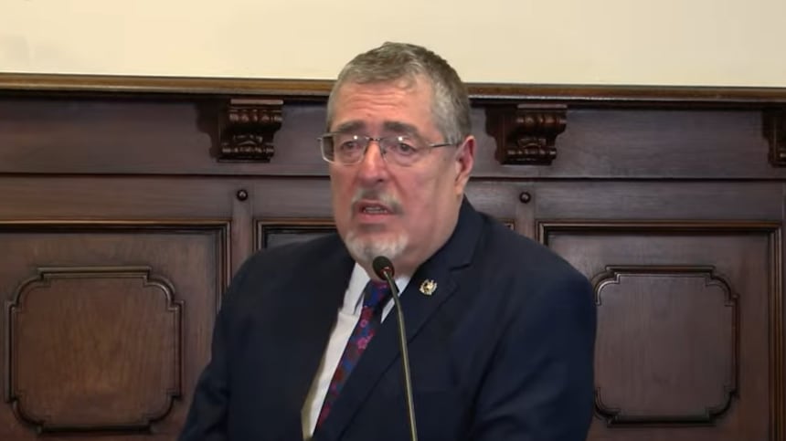 El presidente Bernardo Arévalo