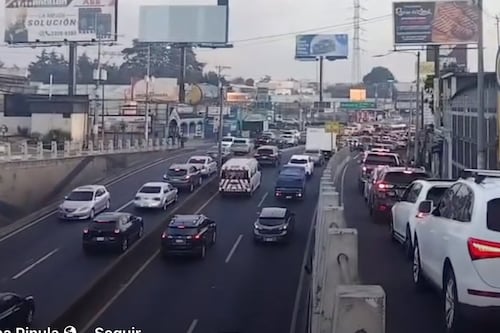 Este es el panorama del tránsito en CAES por ataque armado en el kilómetro 13.5