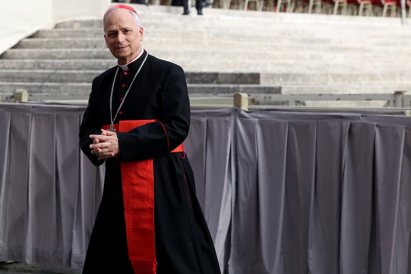 García felicitó a los fieles y a la Iglesia Católica por la elección de León XIV.