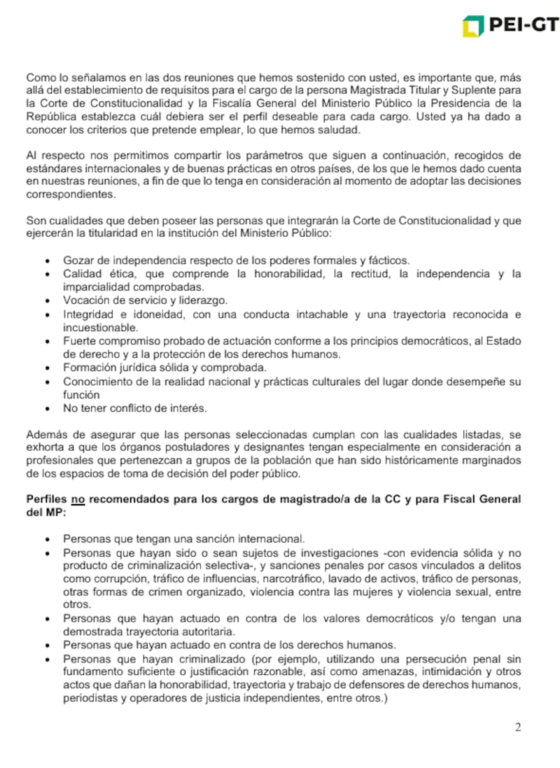 Panel de Personas Expertas Independientes (PEI-GT)