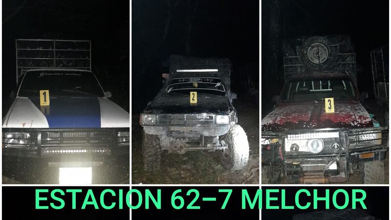 Dejan estacionados 5 vehículos con cigarros de contrabando en Petén