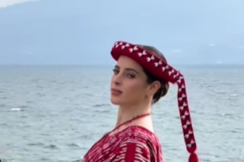 La indumentaria típica que Fátima Bosch, Miss Universe 2025, portó durante su visita en Guatemala