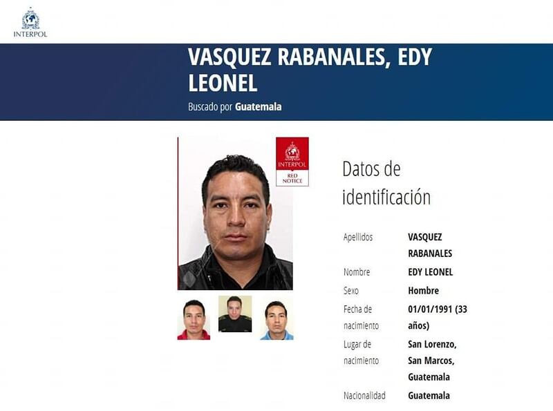 Edy Leonel Vásquez Rabanales principal señalado del crimen de un extranjero.