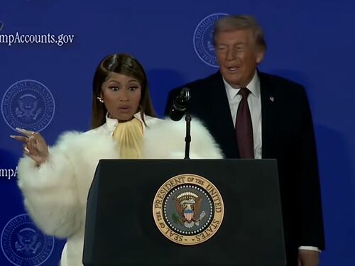 VIDEO. Nicki Minaj sacude las redes al llamarse la fan número uno de Donald Trump