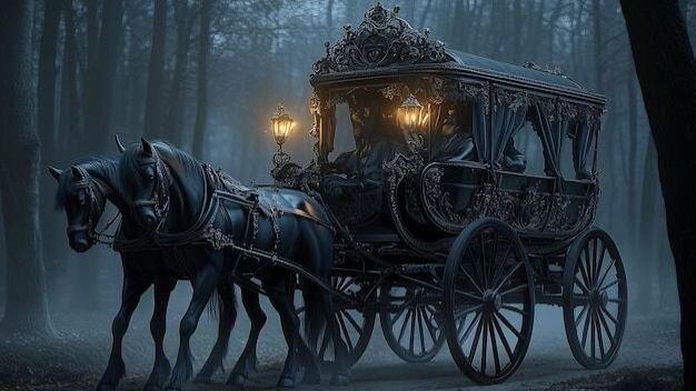 Dicen que en Semana Santa, pasada la hora de las ánimas, se escucha un carruaje tirado por caballos con ojos de fuego…