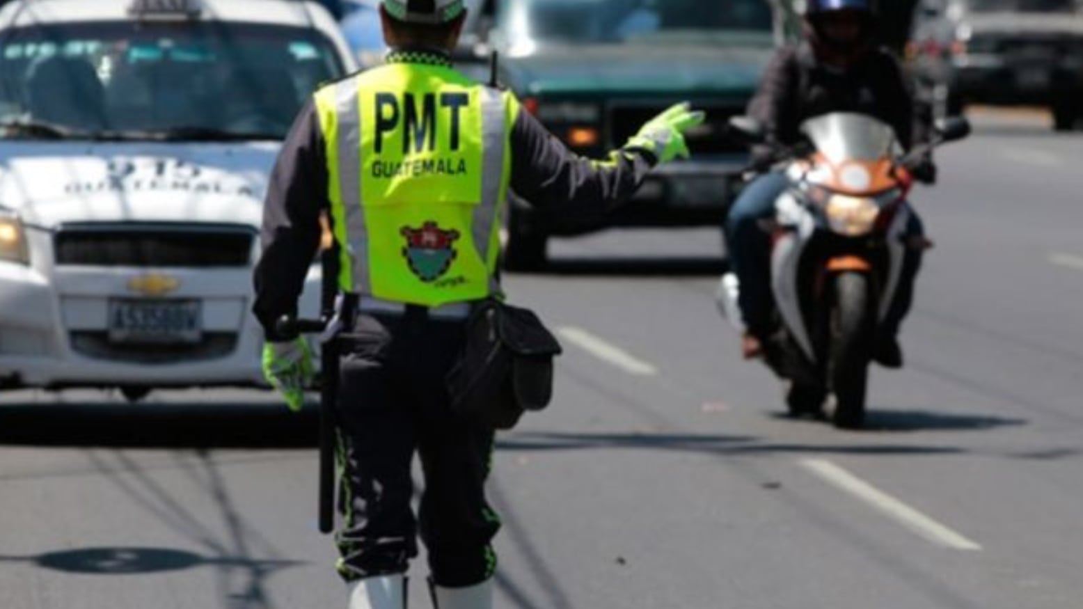 Policía Municipal de Tránsito de la Ciudad de Guatemala. Foto: redes sociales.