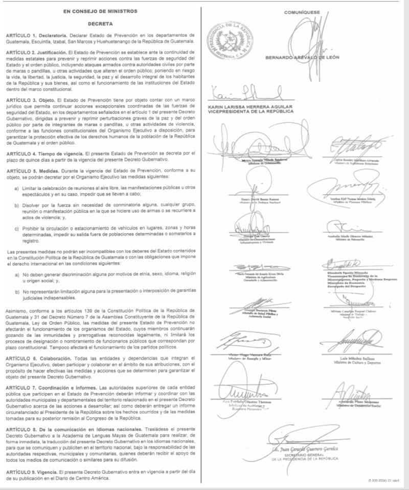 Decreto Gubernativo 6-2026