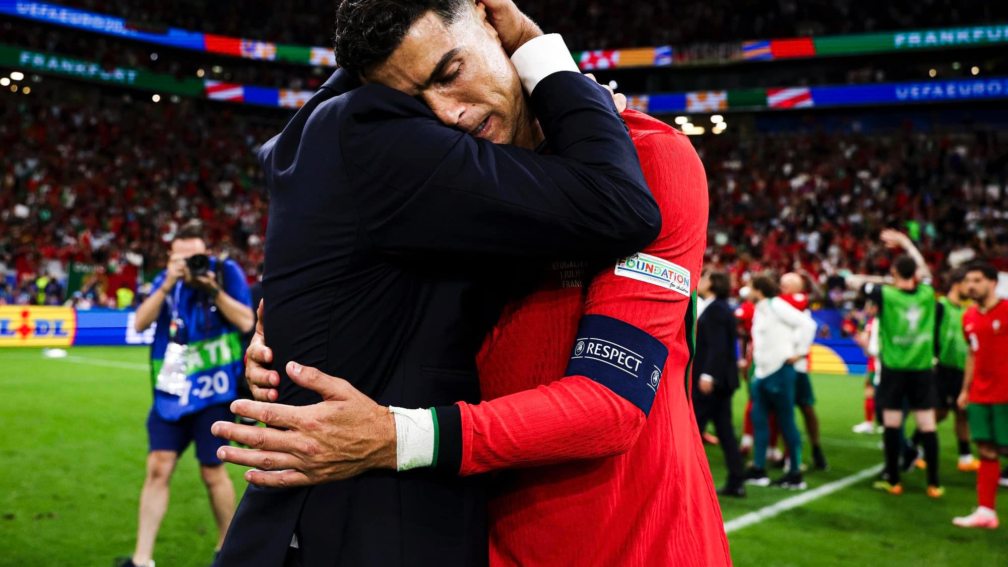 La triste postal que nos dejó el Portugal - Francia.