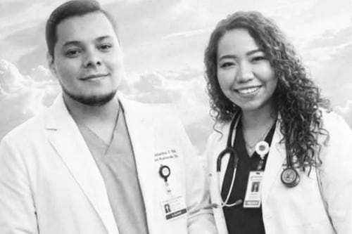 Adinia González y Óscar Duarte, los médicos guatemaltecos que murieron en un accidente