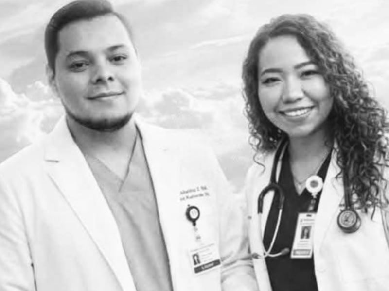 Adinia González y Óscar Duarte, los médicos guatemaltecos que murieron en un accidente