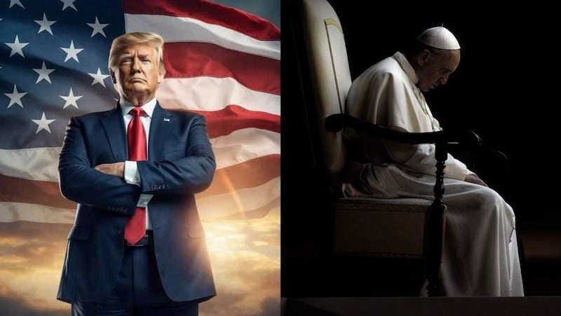 Donald Trump lo hizo otra vez: publicó una imagen creada por IA donde aparece como el Papa.
