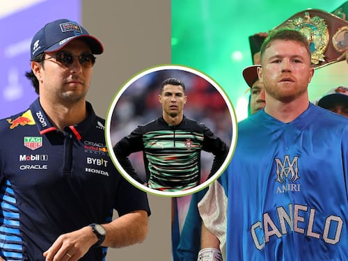 Checo Pérez y Canelo Álvarez se mensajean con Cristiano Ronaldo en redes, esto se dijeron