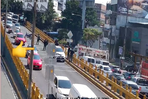 Tráfico en La Castellana por intento de asalto contra conductor