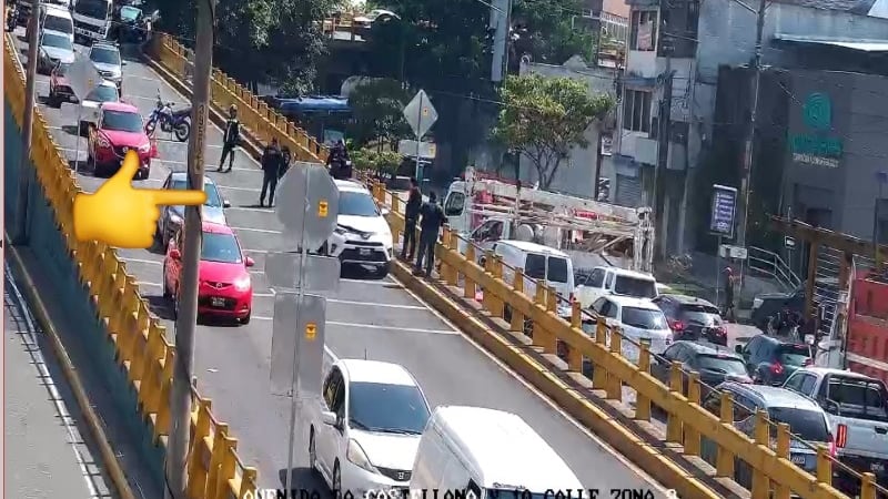 Intento de asalto desata operativo policial y afecta tránsito en zona 9