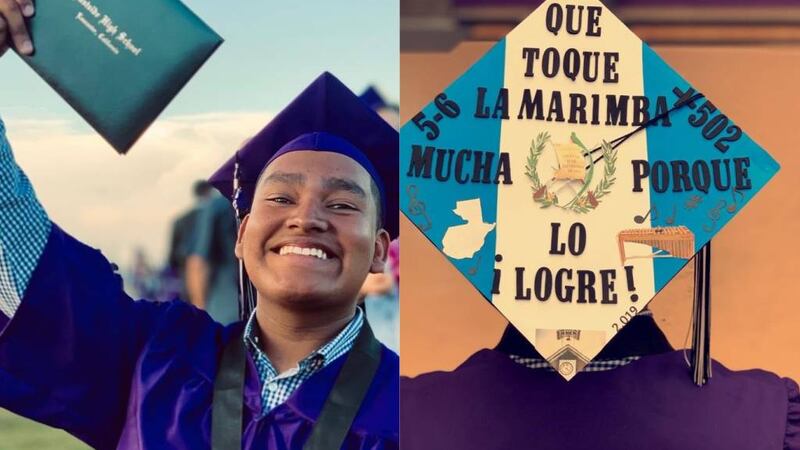 VIDEO. Guatemalteco explica el significado del creativo birrete que utilizó durante su graduación en EE.UU.