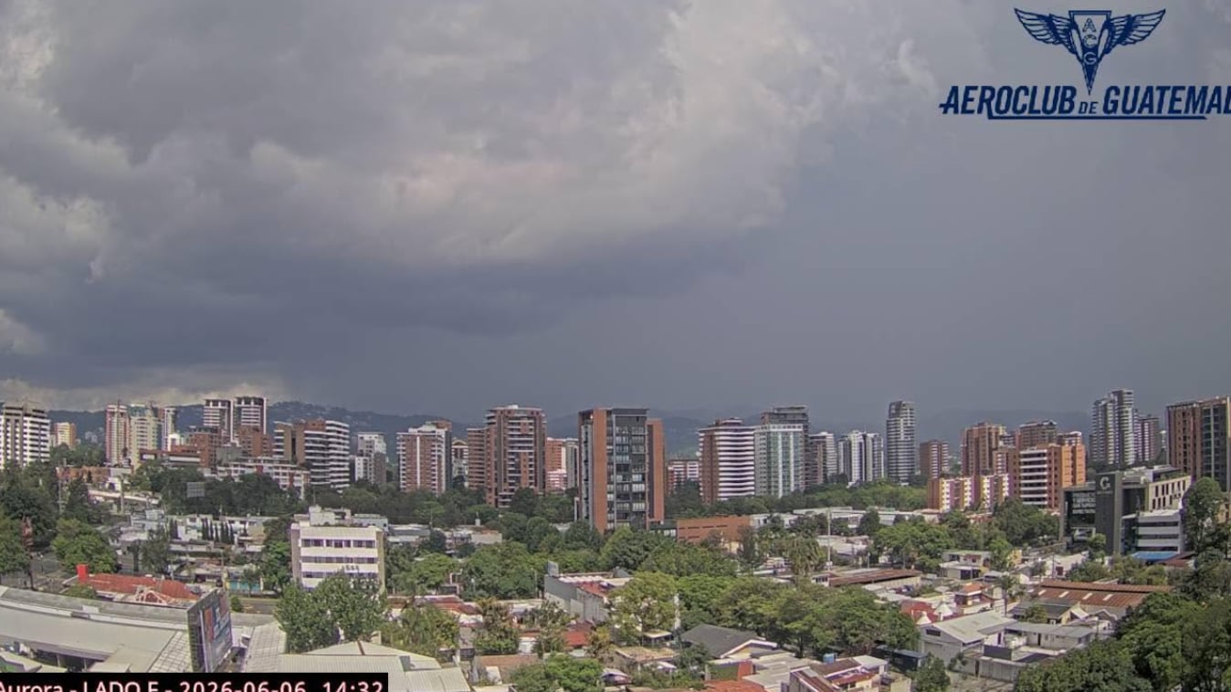 Lluvia presente en el territorio guatemalteco. Foto: Aeroclub de Guatemala.