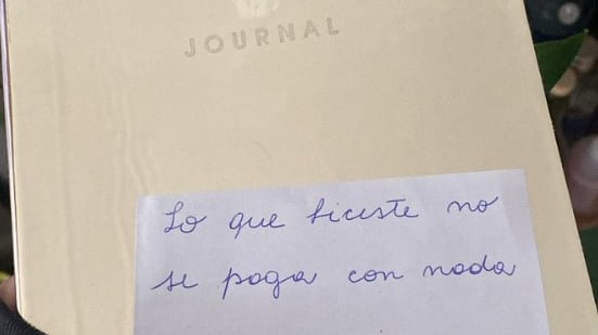 La abuela agradeció a la chica con una breve, pero conmovedora nota