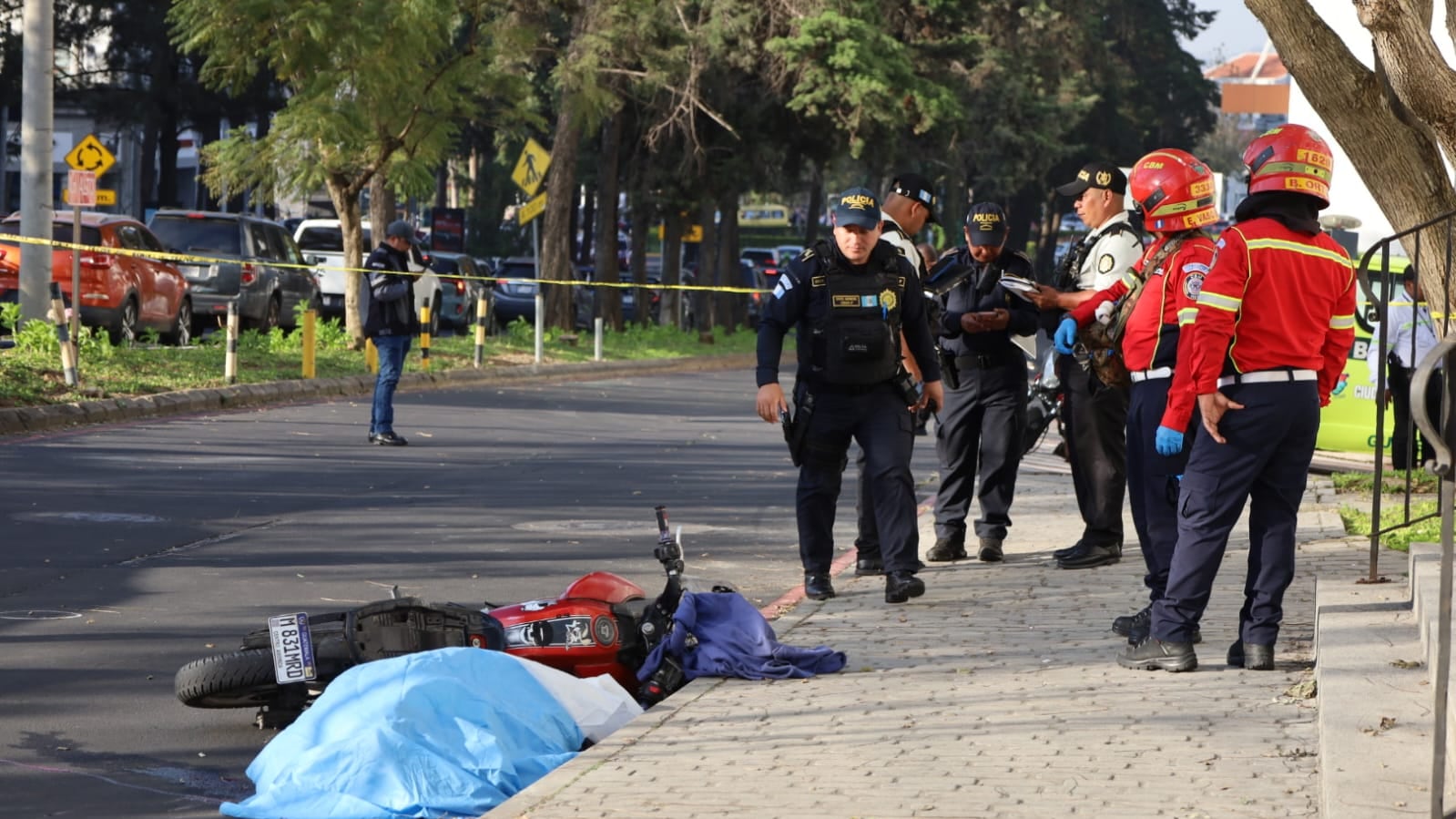 Ataque armado deja un motorista fallecido. Foto: CBM