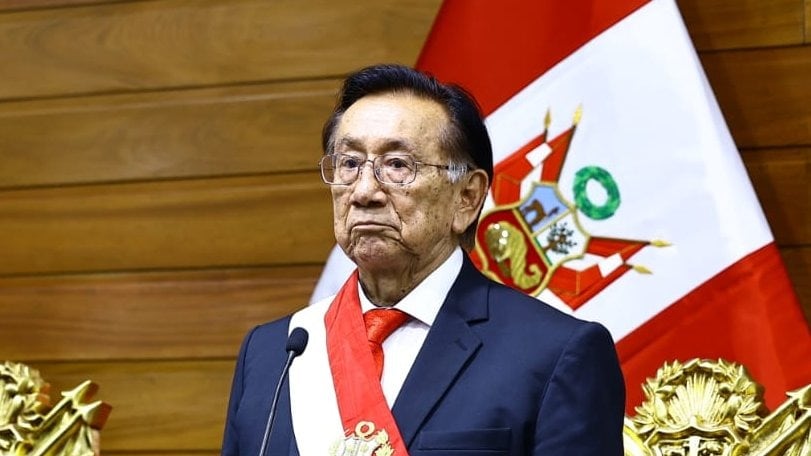 José María Balcázar Zelada fue designado como presidente interino del Perú. Foto: RRSS