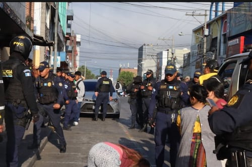 Discusión en el tráfico desató balacera en zona 1 donde murieron tres hombres