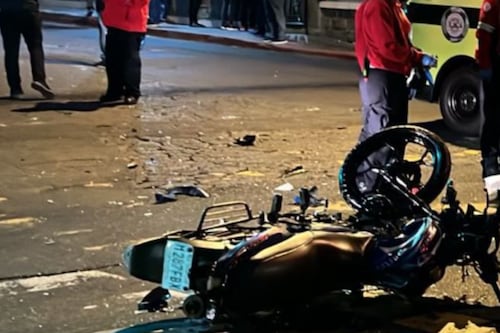 Tragedia en zona 10: Video revela el momento del fatal accidente de un motorista