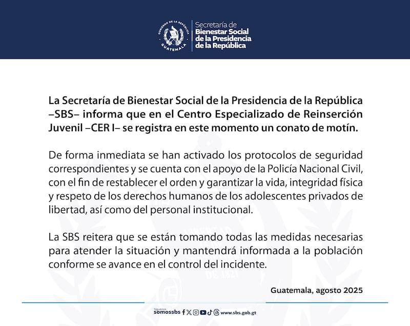 Comunicado.