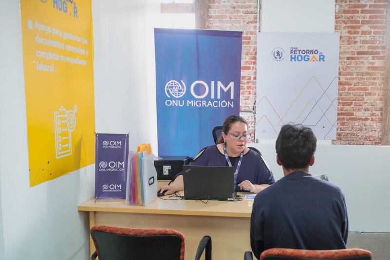 Centro de Atención y Registro de Personas Migrantes Guatemaltecas Retornadas en Fegua.