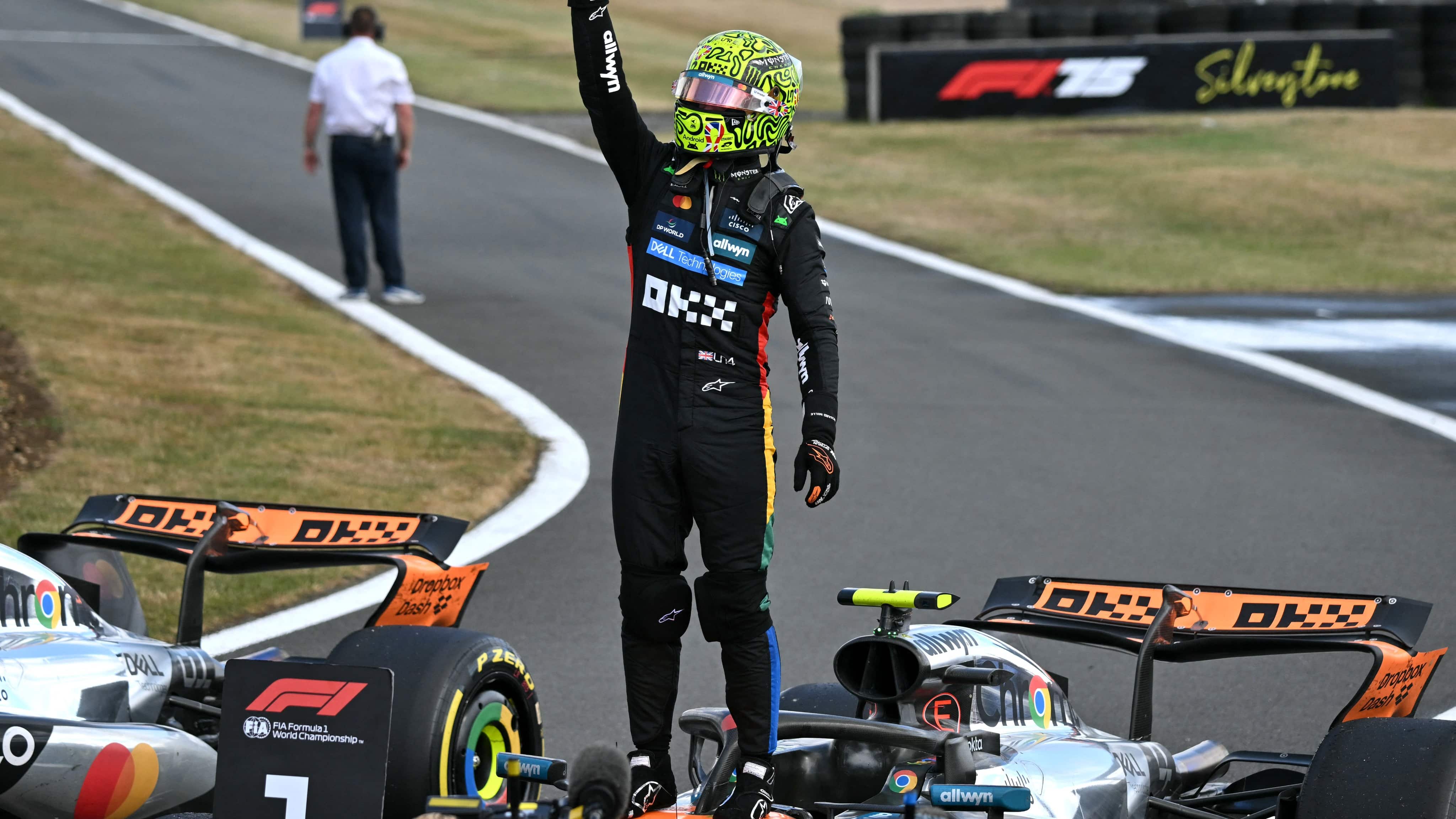 Lando Norris ganó por primera vez en Silverstone.